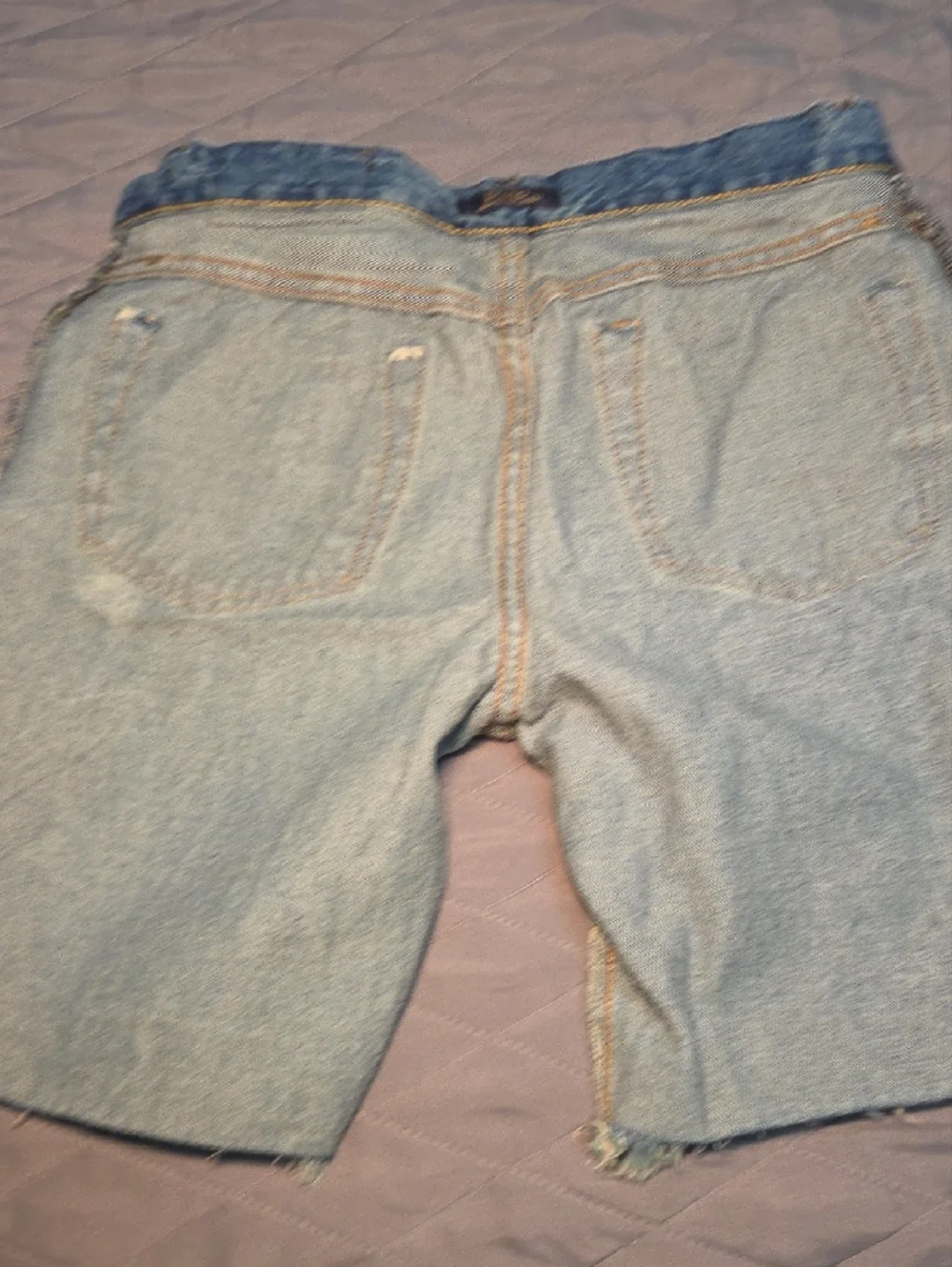 Ralph Lauren Light Blue Denim Cutoff Shorts